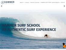 Tablet Screenshot of hammersurfschool.com